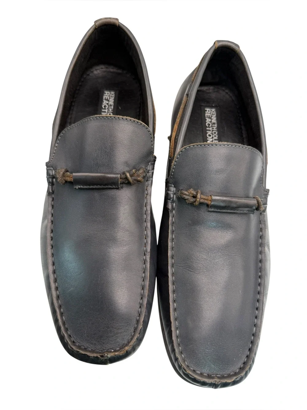Kenneth Cole Reaction Men’s Size 10M Leather  Loafers Slip On Driving Shoe